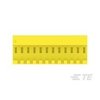 Te Connectivity Board Connector, 12 Contact(S), 1 Row(S), Female, 0.156 Inch Pitch, Idc Terminal, Locking, Yellow 4-640427-2